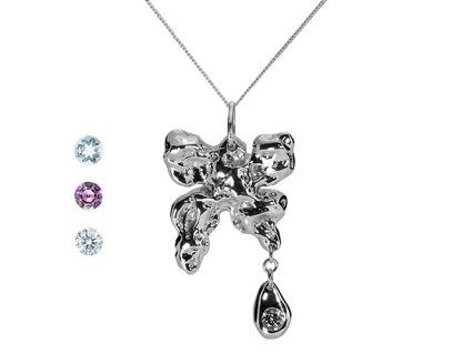 Fluid Butterfly pendant - Venus in Jewels